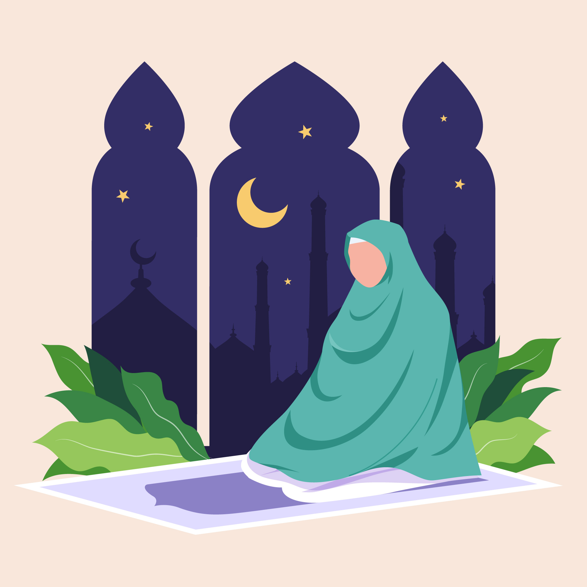 Musalla- Locate, Azan, Qibla